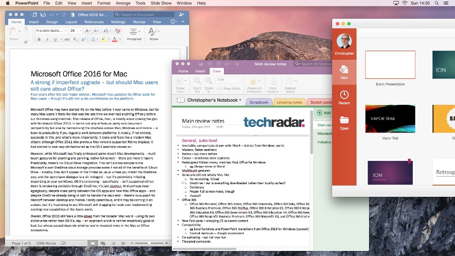 Office 2016 Home and Business - Interface 2