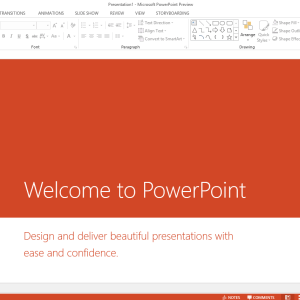 Office 2019 Professional Plus - Power Point Interface