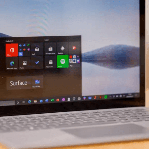 Windows 10 Professional on Laptop Device