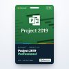 Project 2019 Professional product key card for 1 PC with the Project icon