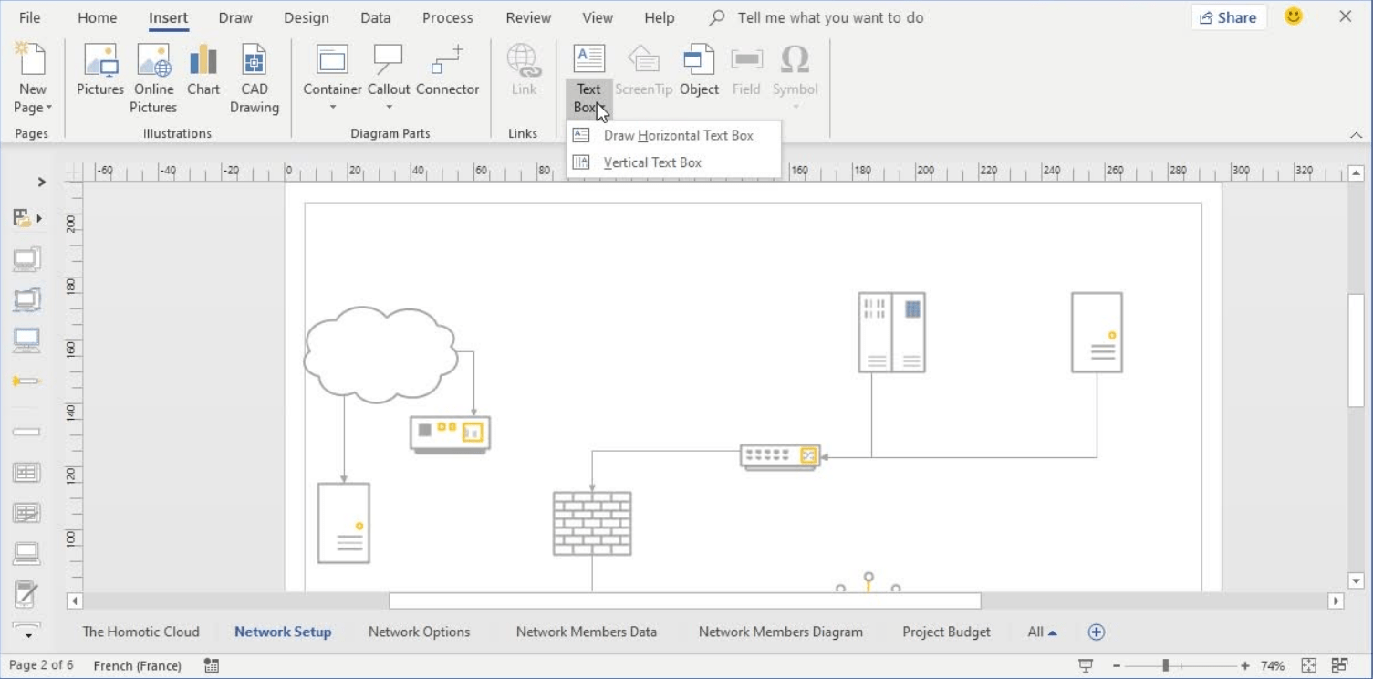 Diagram in Visio 2016