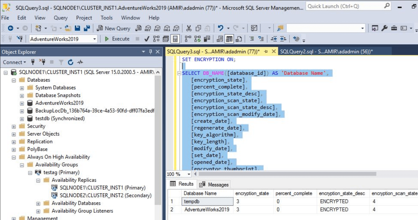 SQL Server Management Studio