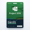 Project 2016 Professional product key card for 1 PC with the Project icon