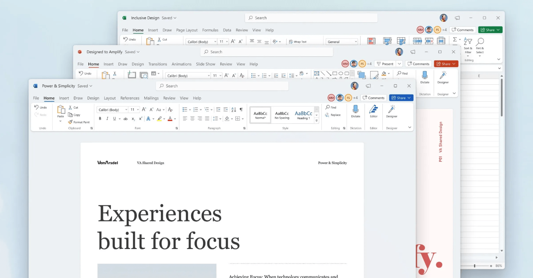 Office 2021 Professional Plus Interface Word Excel PowerPoint Example