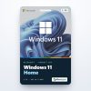 Windows 11 Home product key card for 1 PC with the Windows 11 logo