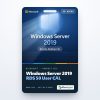 Windows Server 2019 RDS 50 User CAL product key card with the Windows logo