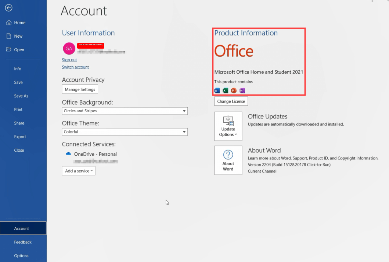 Activated Office 2021 Home & Student
