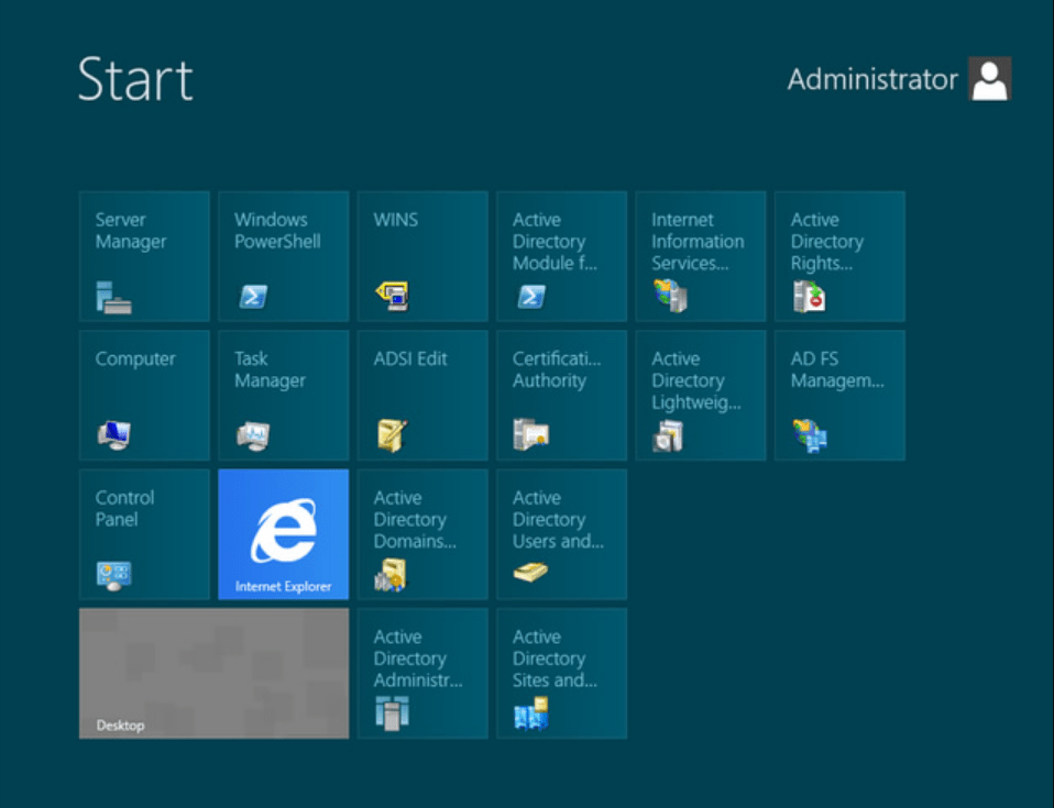Windows Server 2012 R2 Standard - Start