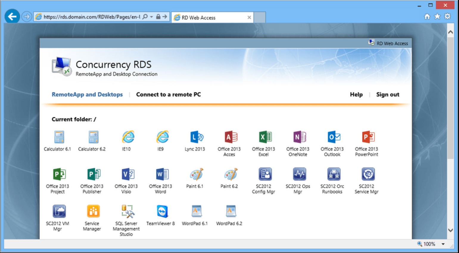 RD Web Access