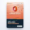 Office 2024 Home & Business product key card for PC or Mac with the Office logo