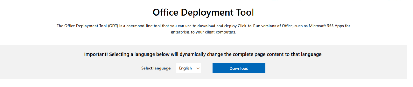 Office Deployment Tool
