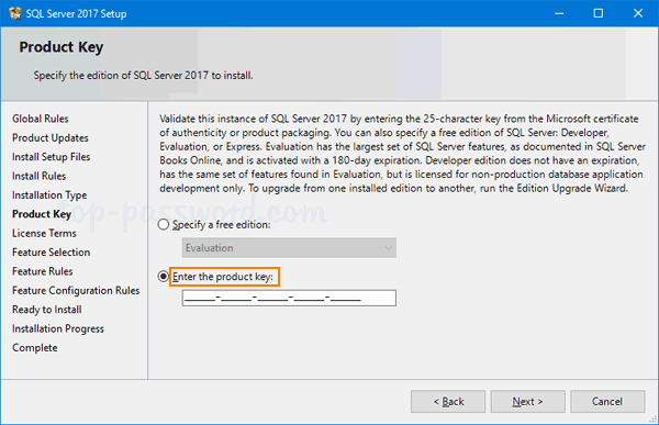 SQL Activation