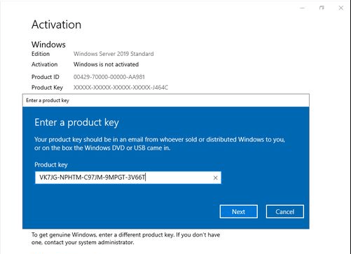 Windows Server Activation