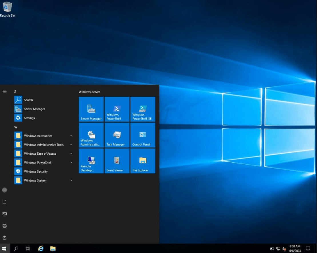 Windows Server Essentials 2022 Interface