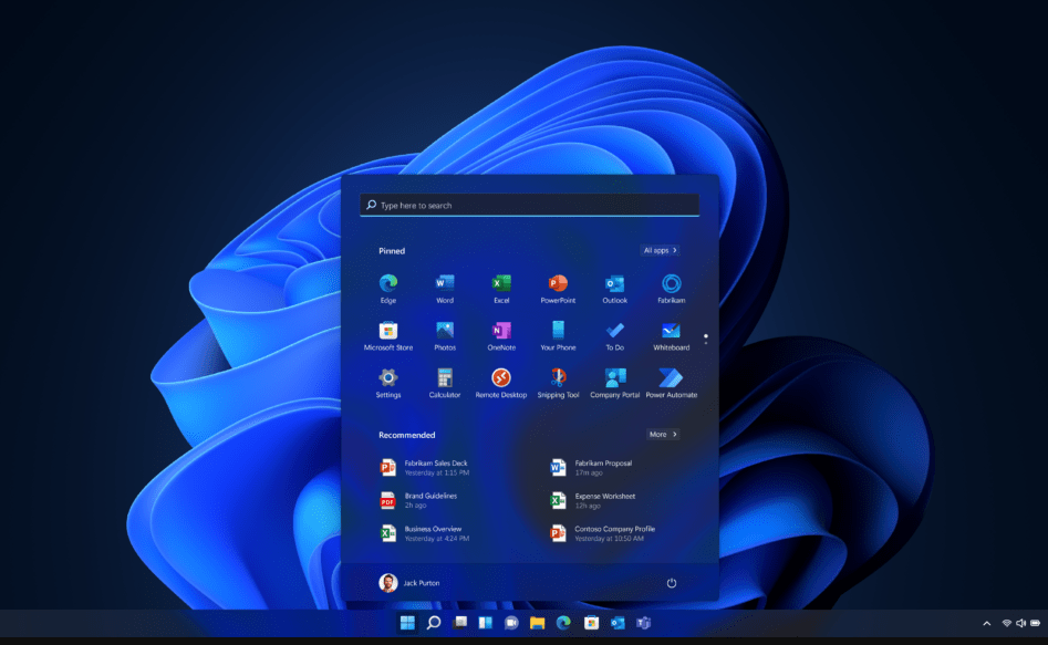 Windows 11 desktop overview