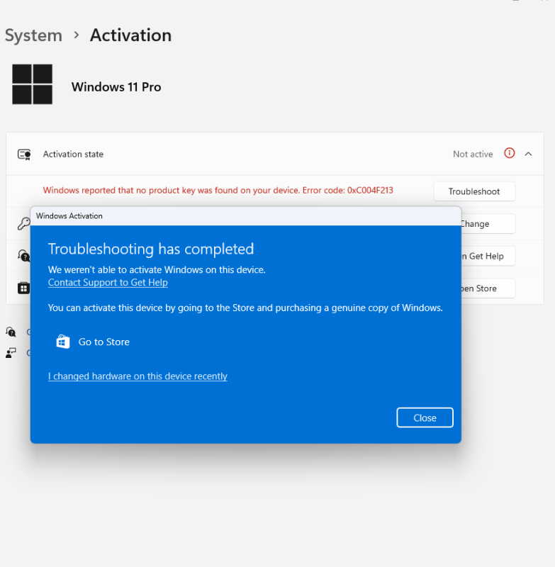 Windows 11 activation troubleshooter tool