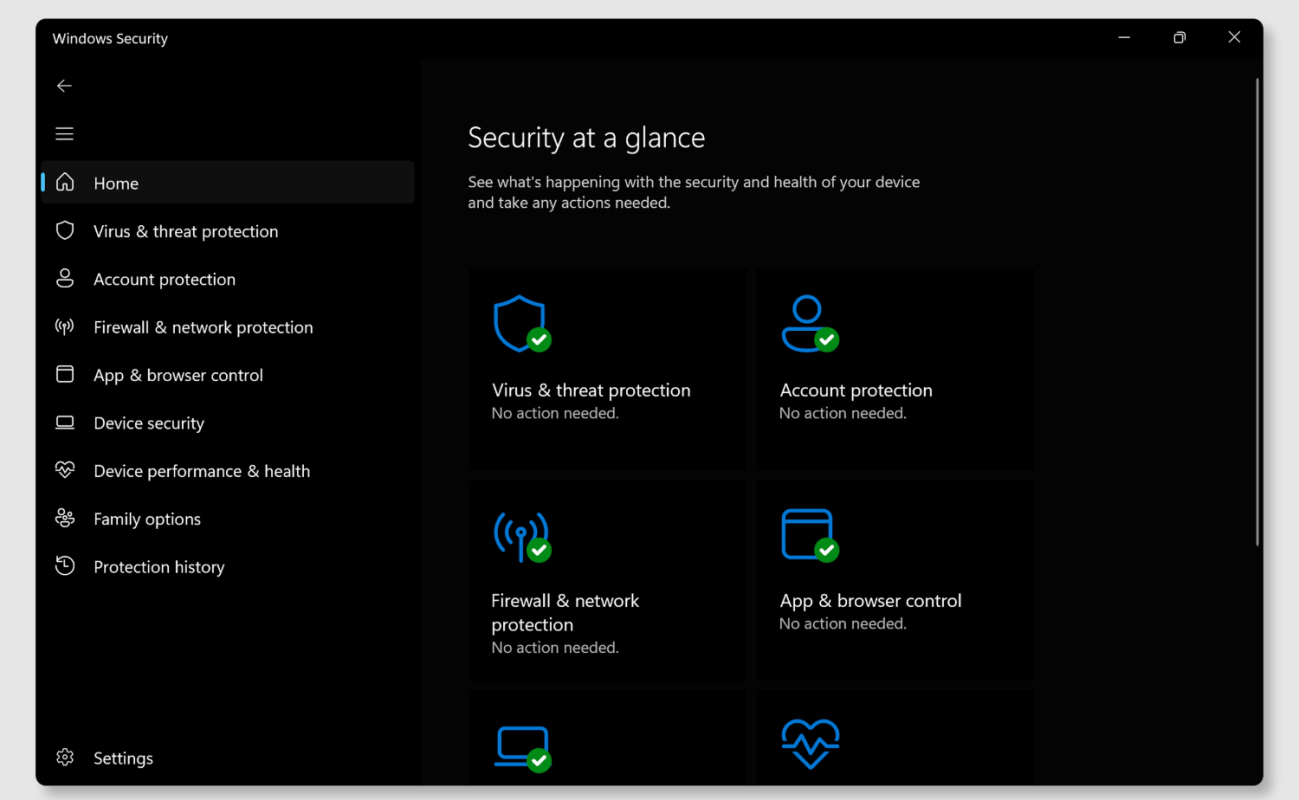 Windows Security features