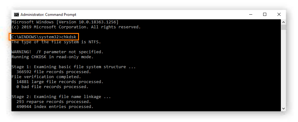 CHKDSK
