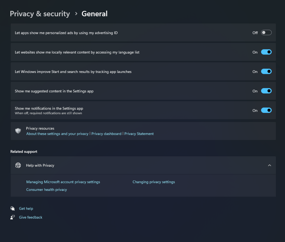 Disable Advertising ID
