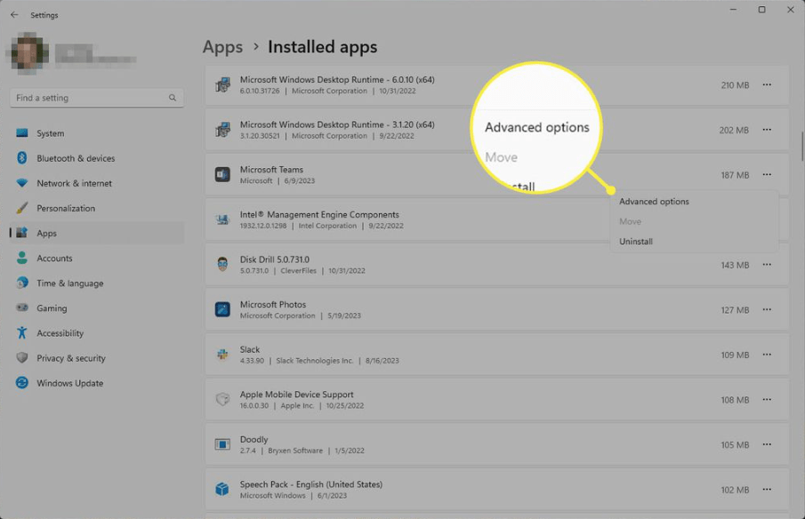 Disable Background Apps