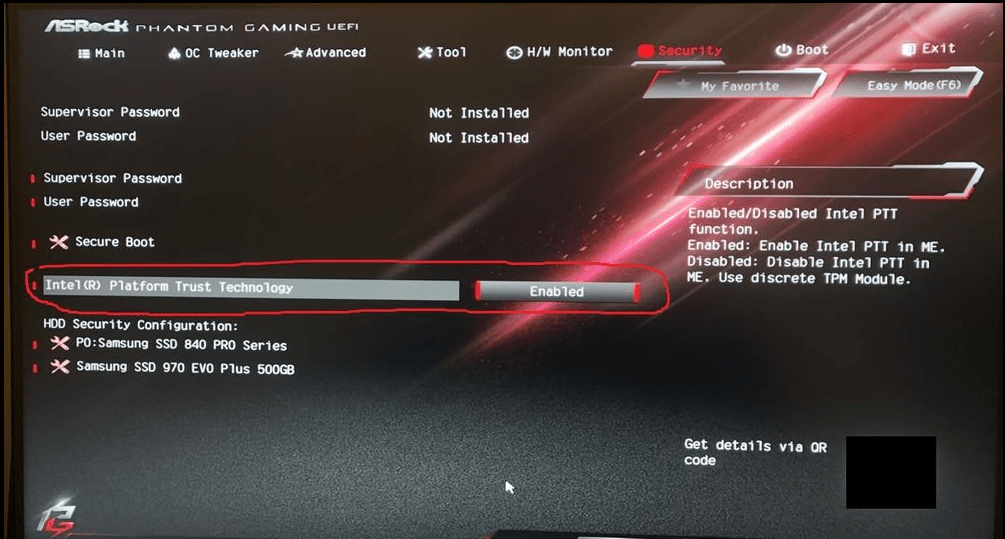 Enable TPM 2.0