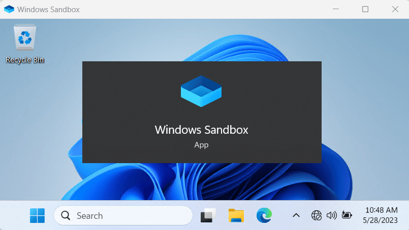 Launch Windows Sandbox