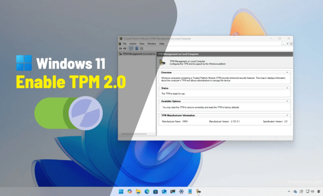 Enable TPM 2.0