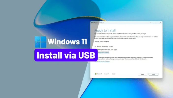 install Windows 11 from USB