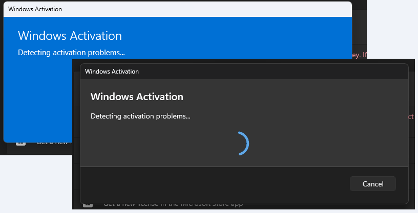 Run Activation troubleshooter in Windows 11