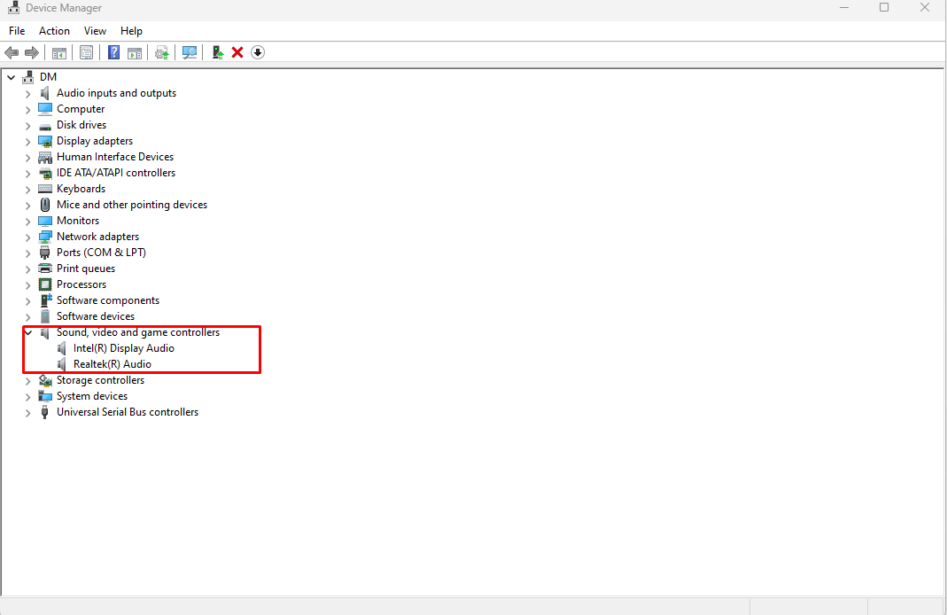 Update audio driver in Windows 11