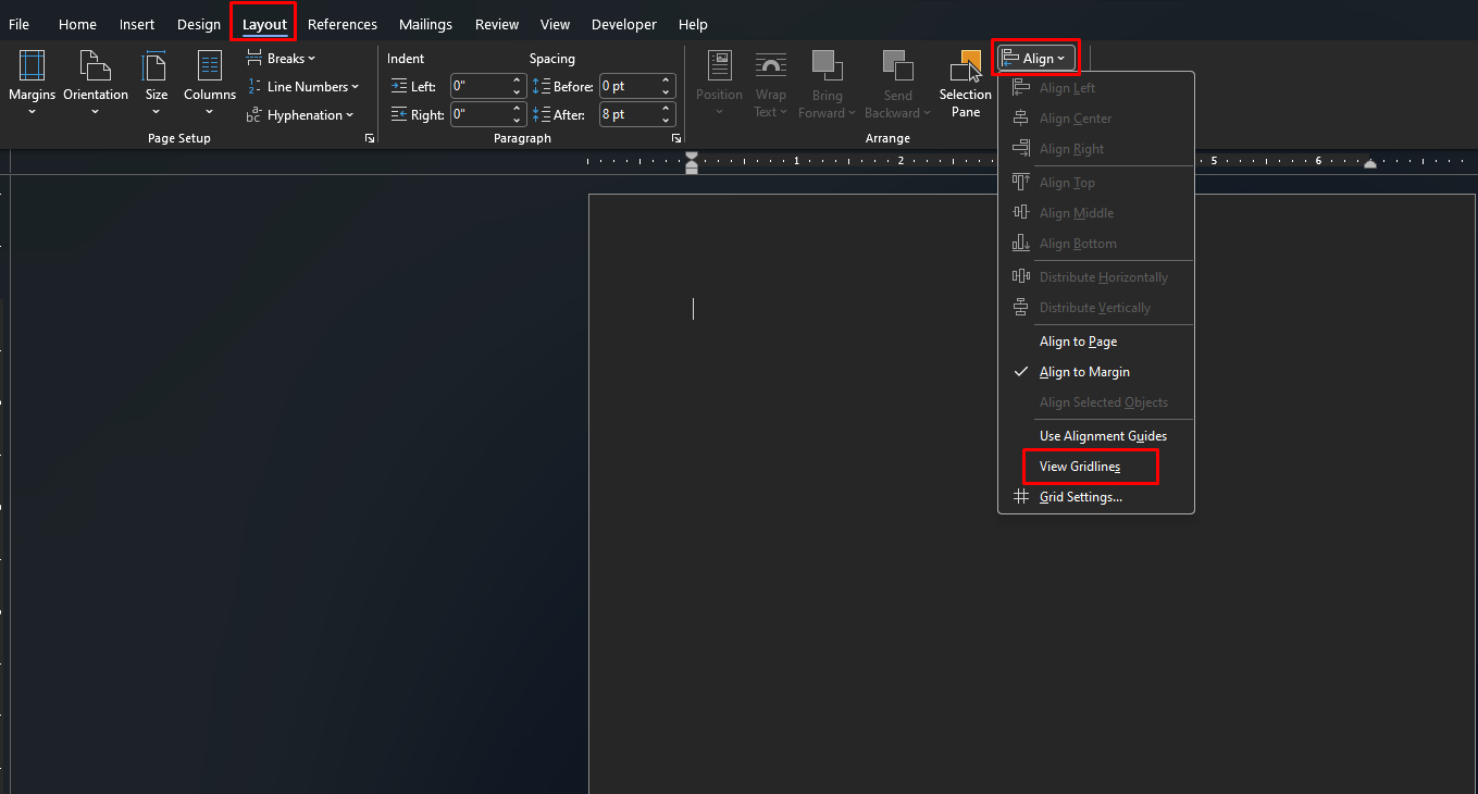 Different labels on one page in Word