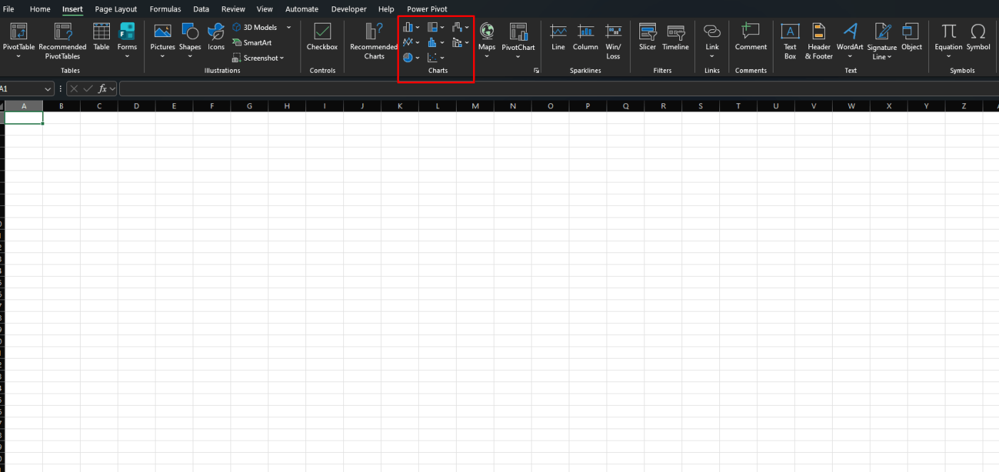 Excel chart types