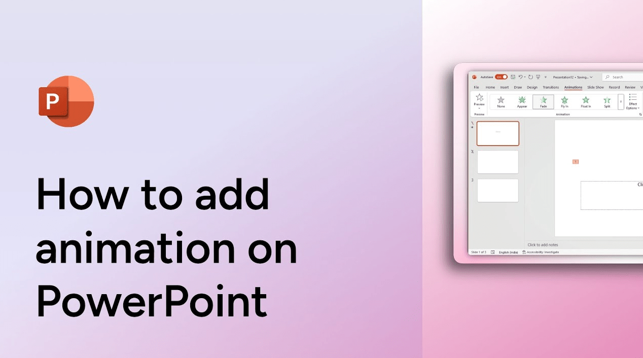 How to add animations in PowerPoint