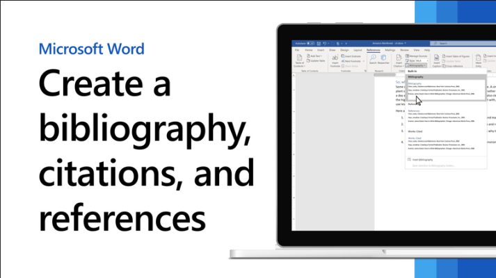 How to add citations and bibliography in Word
