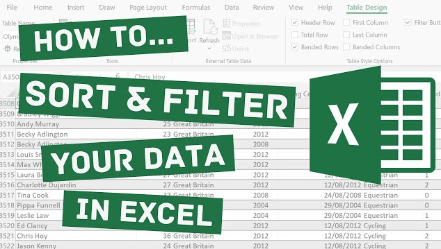 How to sort and filter data in Excel