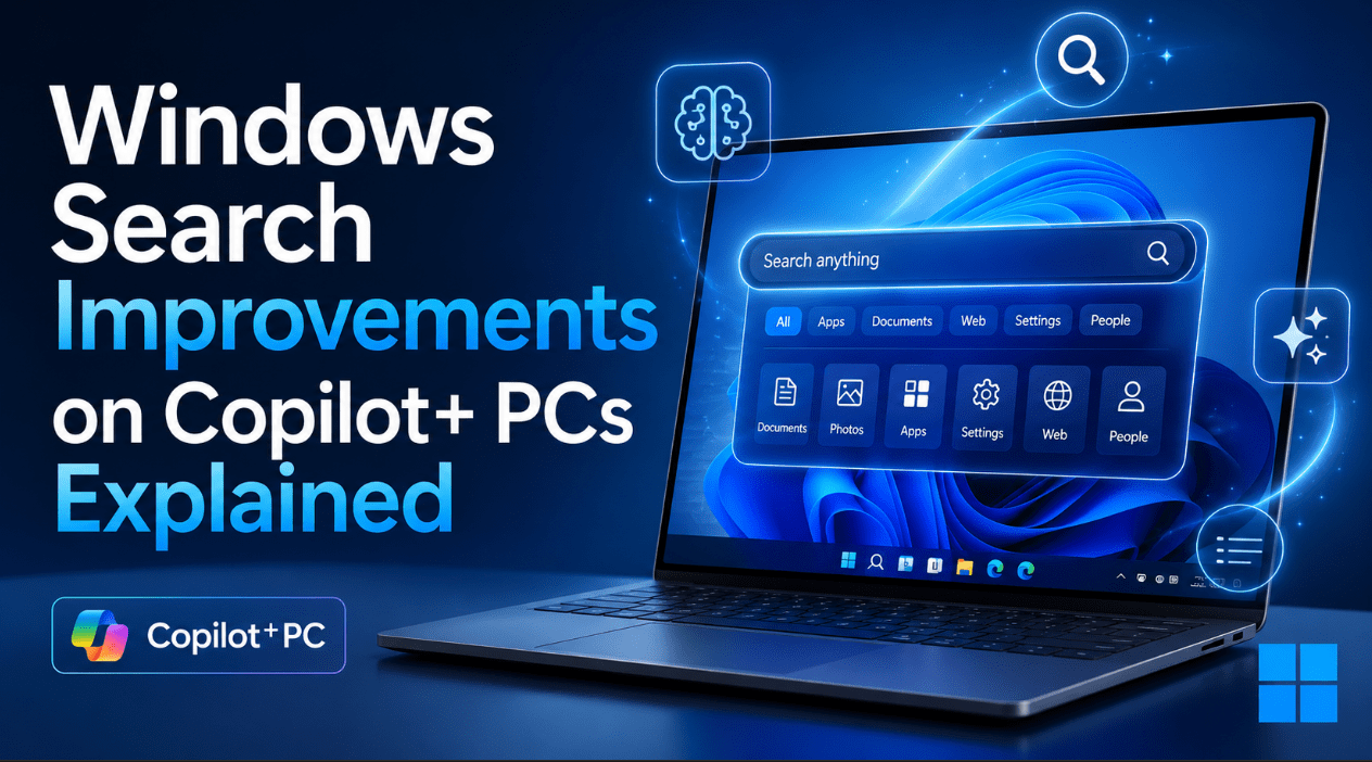 Windows Search improvements on Copilot+ PCs