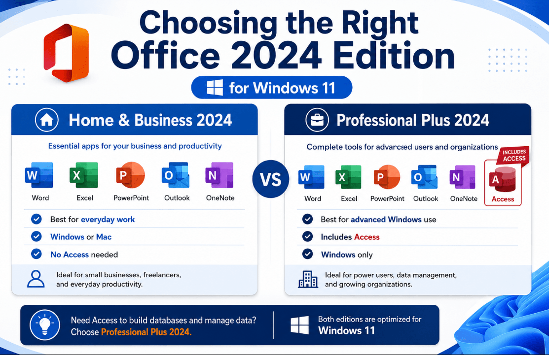 Choosing the right Office 2024 edition for Windows 11