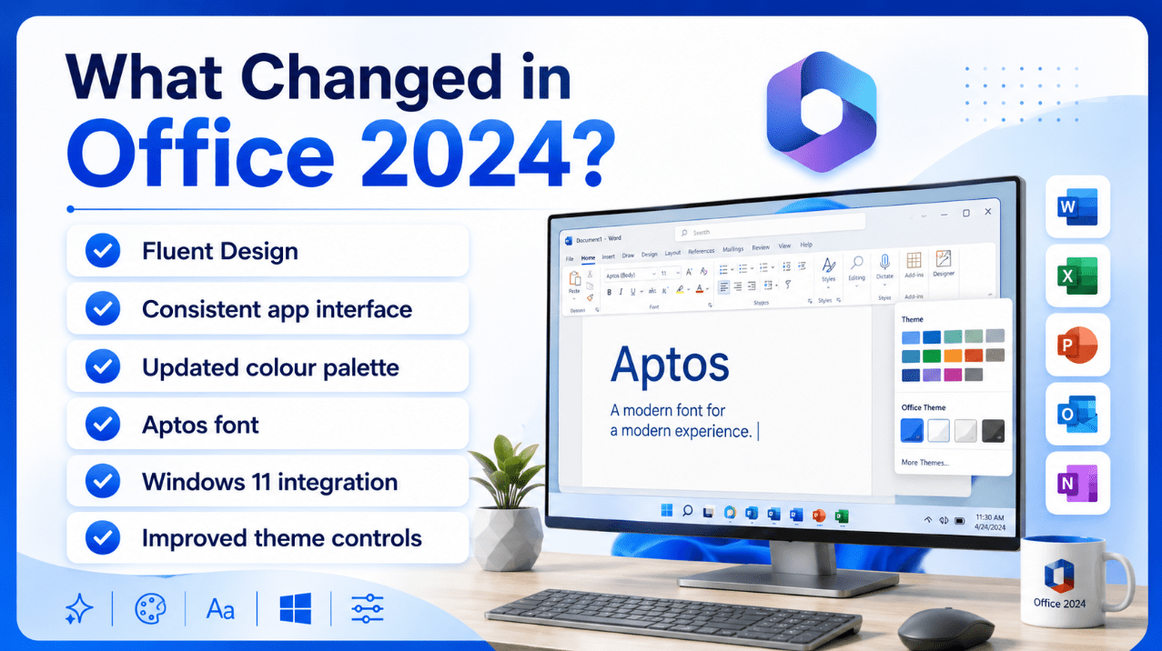 Office 2024 design changes summary checklist