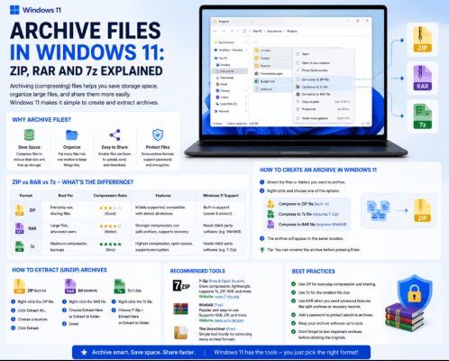 Archive Files in Windows 11