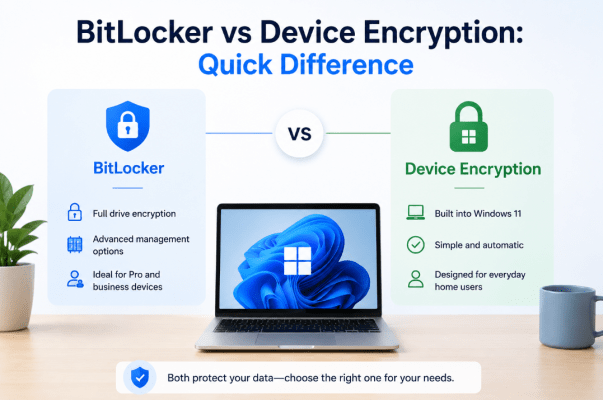 BitLocker vs Device Encryption