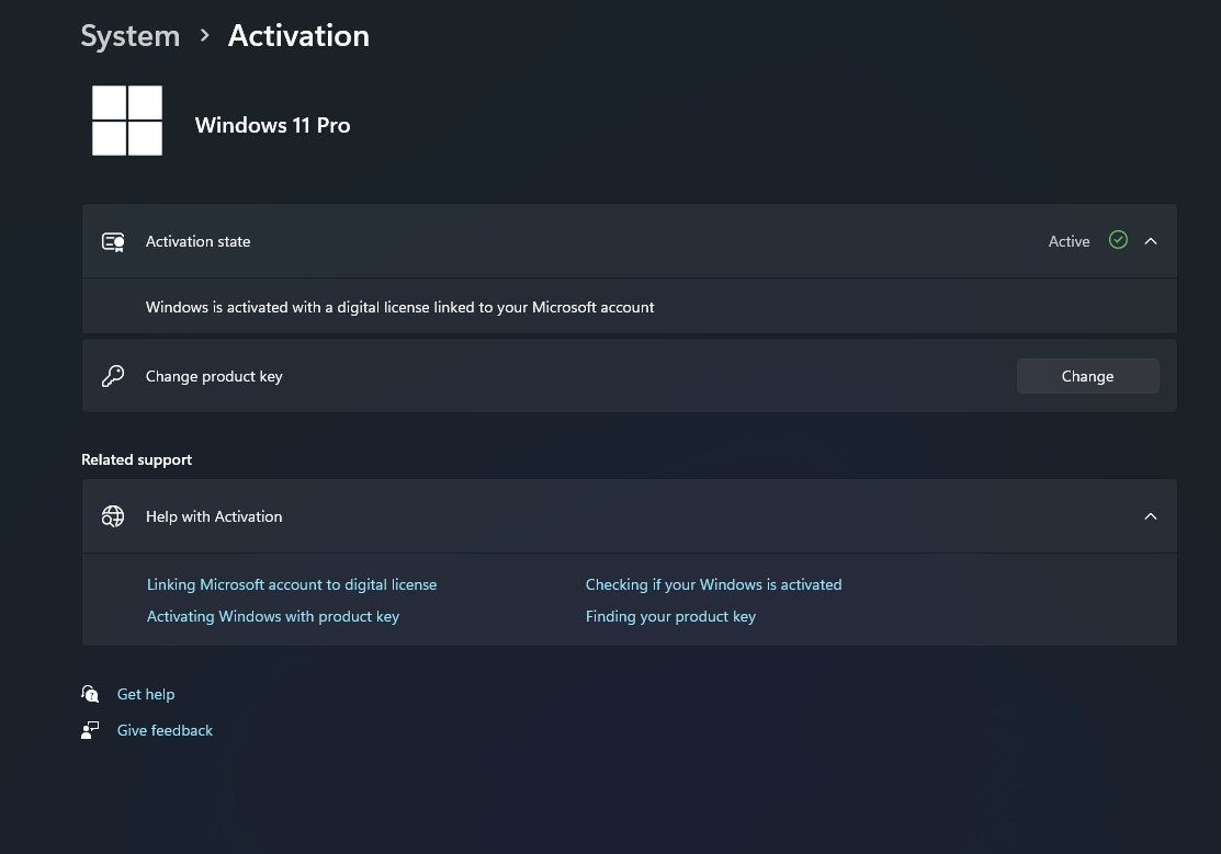 Check Windows 11 Activation Status