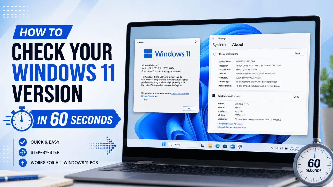 Check Your Windows 11 Version in 60 Seconds