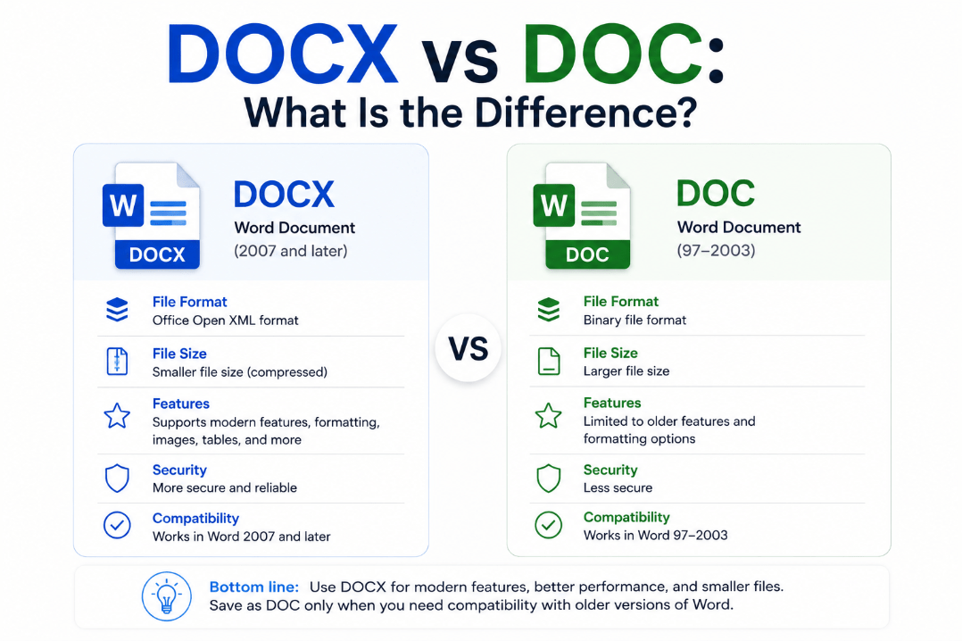 DOCX vs DOC