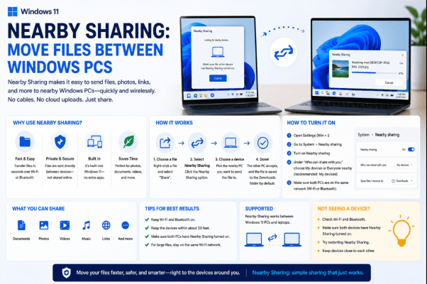 Nearby Sharing in Windows 11
