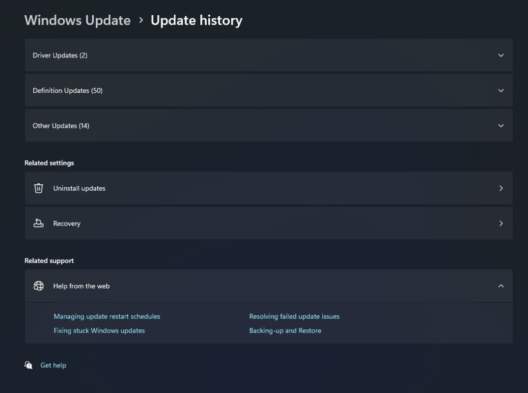 What Can You See in Update History