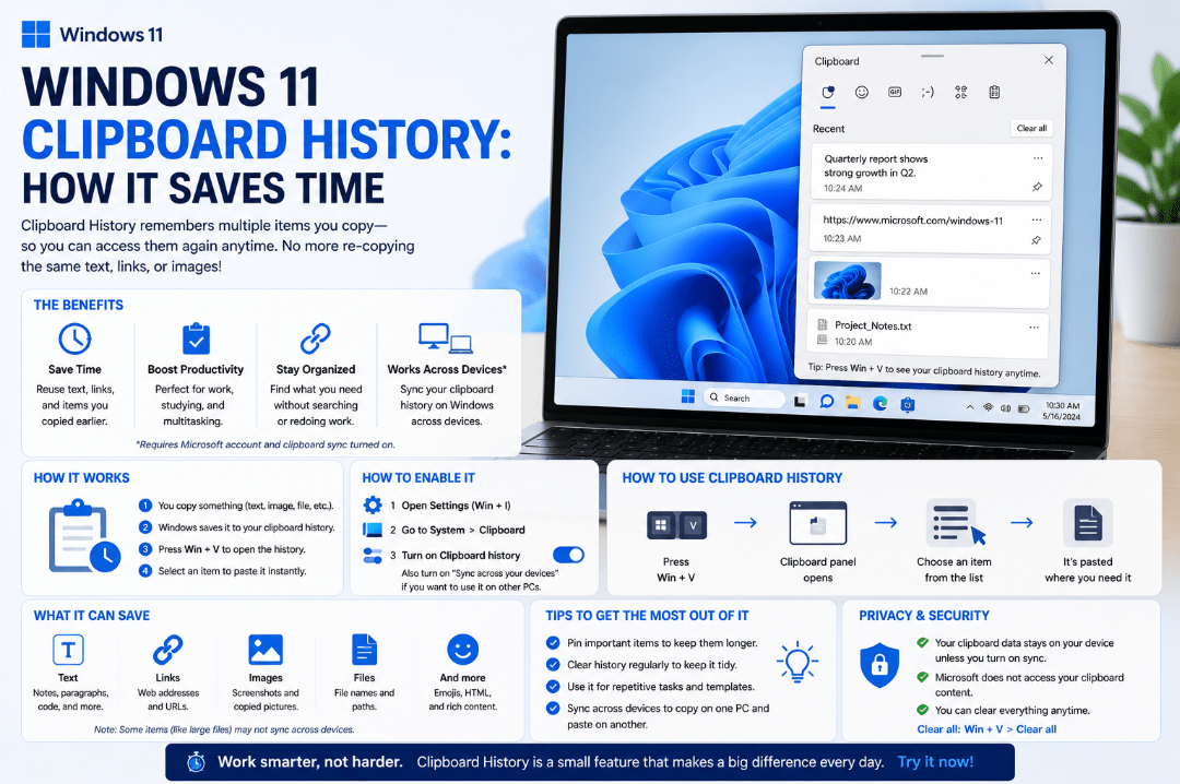 Windows 11 Clipboard History