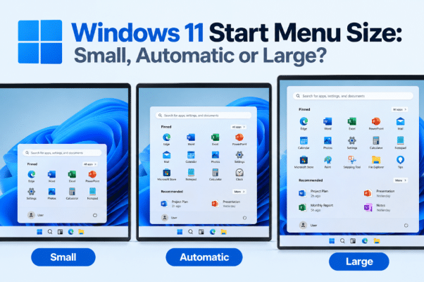 Windows 11 Start Menu Size