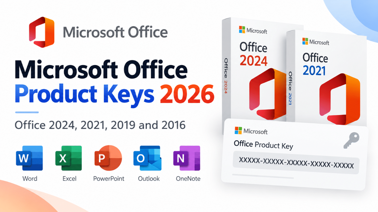 free Microsoft Office product keys 2026